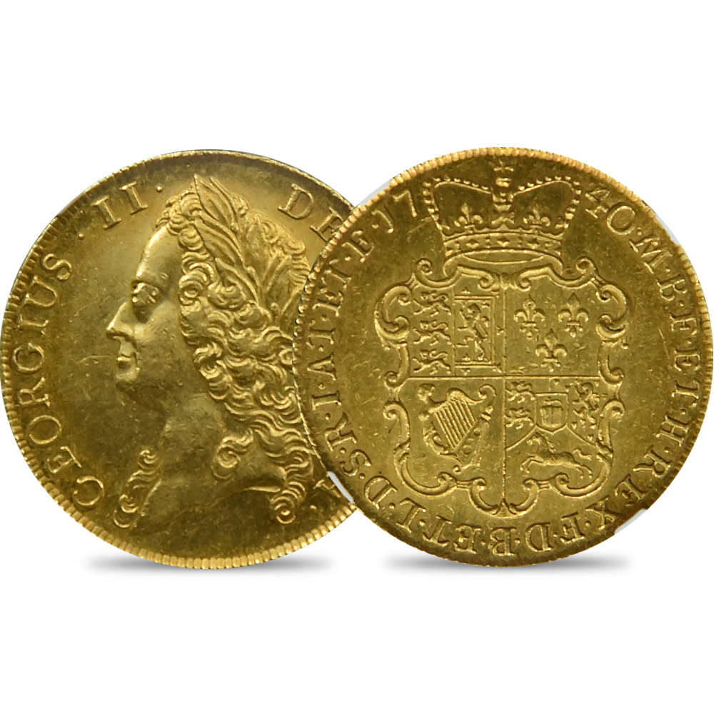 1740/39 ジョージ2世 2ギニー金貨